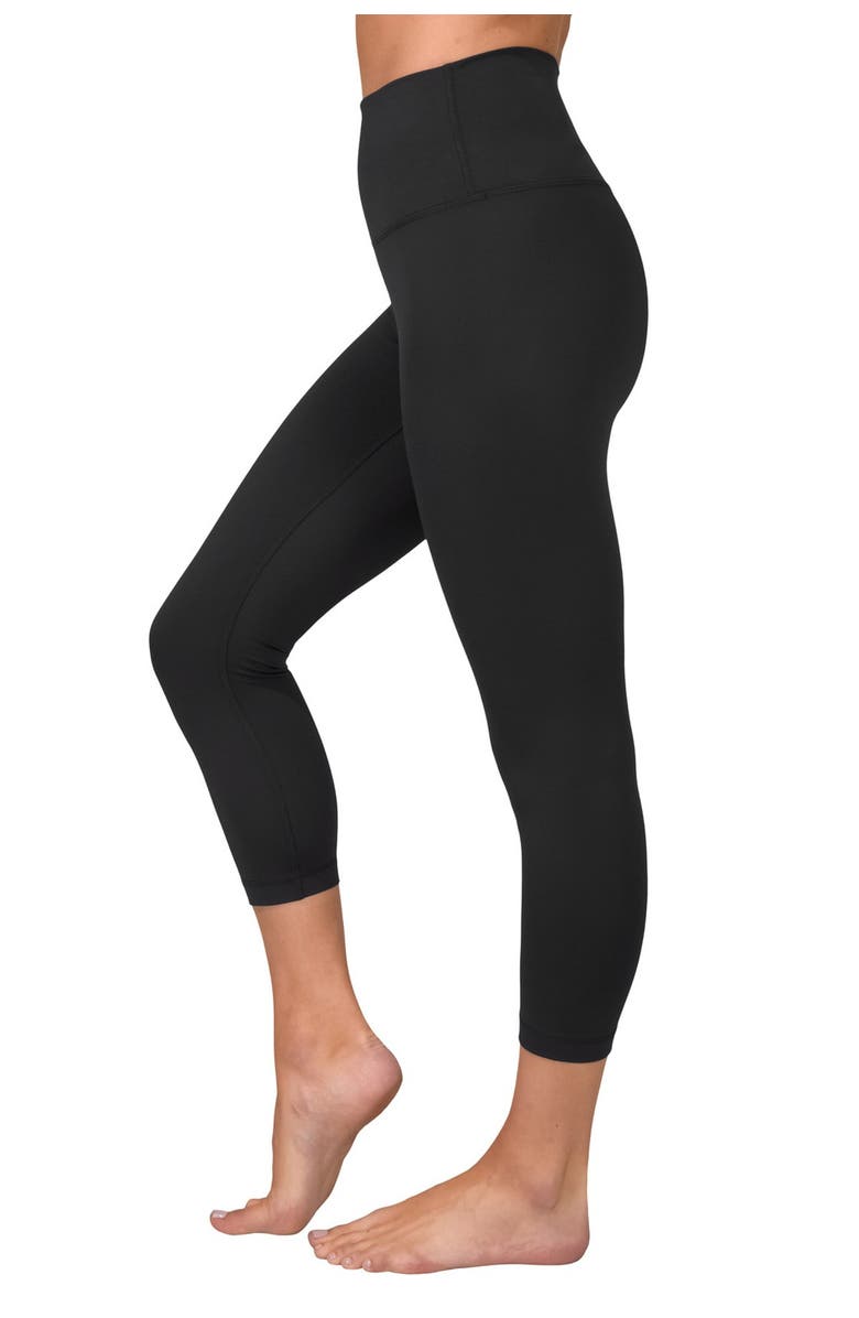 90 DEGREE BY REFLEX Wonderflex Elastic Free High Waist Capri Leggings, Alternate, color, 