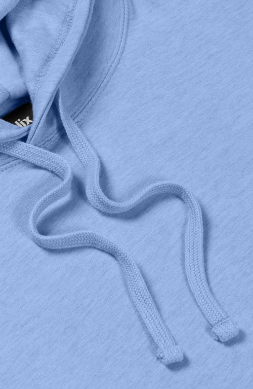 Dalix Womens Lil Heart Midweight Hooded Sweatshirt In Blue
