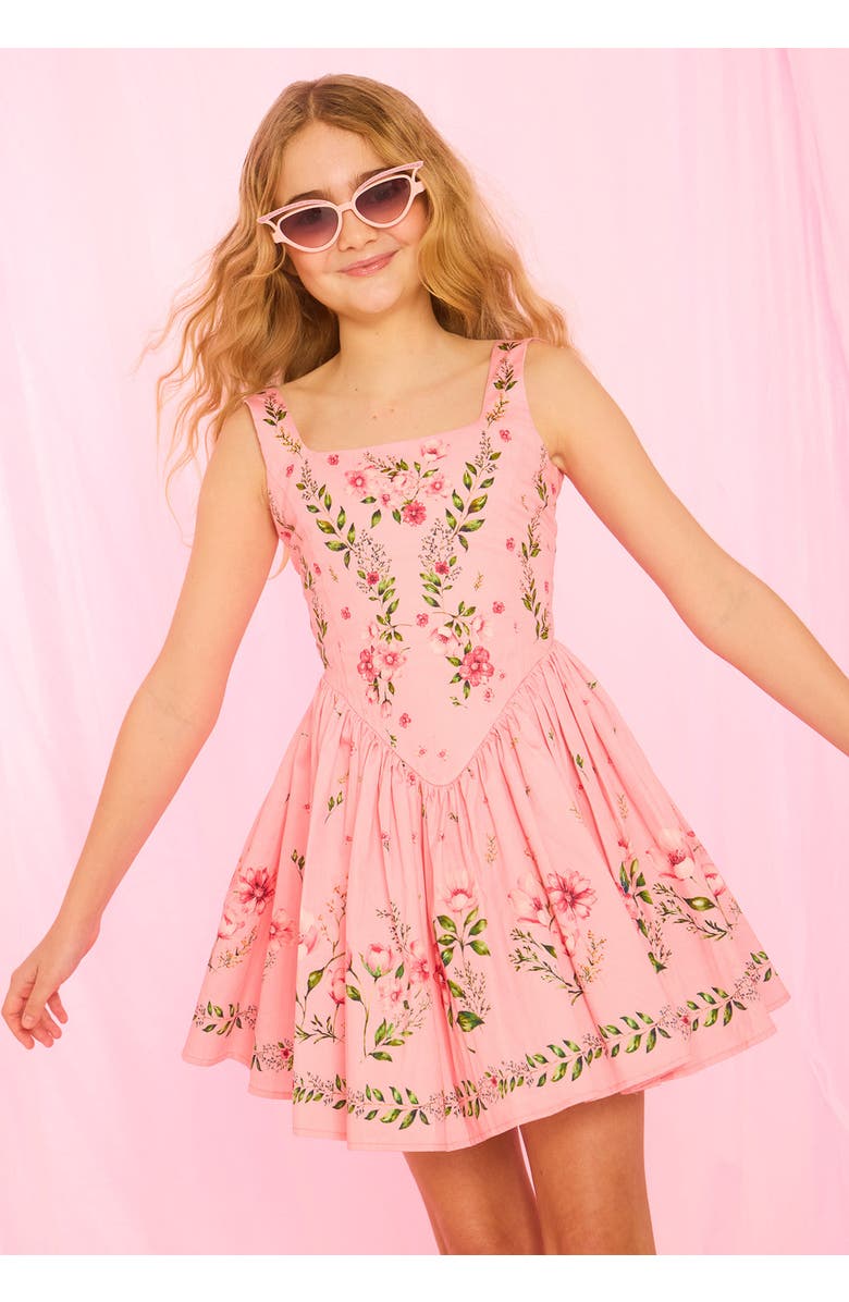 Marlo Kids Melany Mini Dress, Alternate, color, Floral