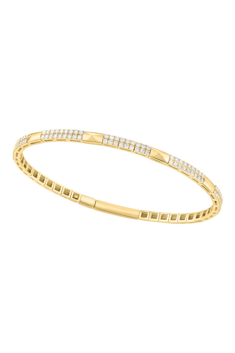 Lab-Grown Diamond Bangle Bracelet, Alternate, color, GOLD