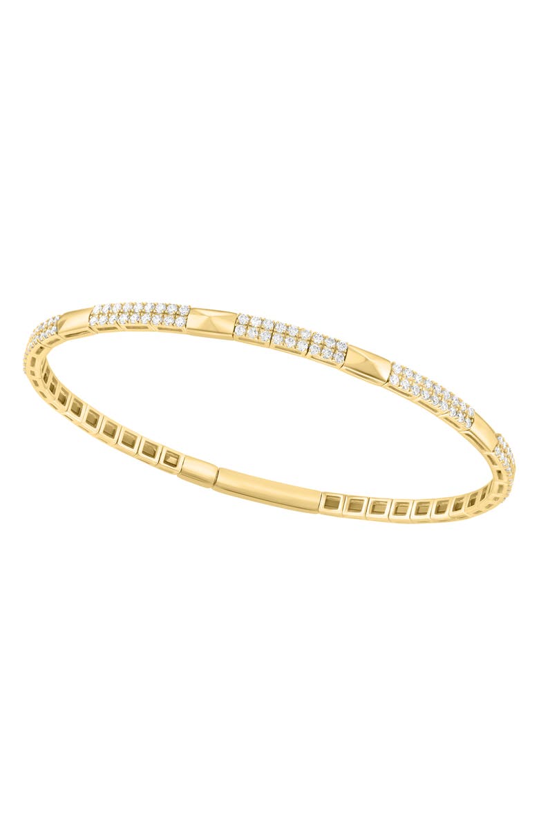 EFFY Lab-Grown Diamond Bangle Bracelet, Alternate, color, Gold