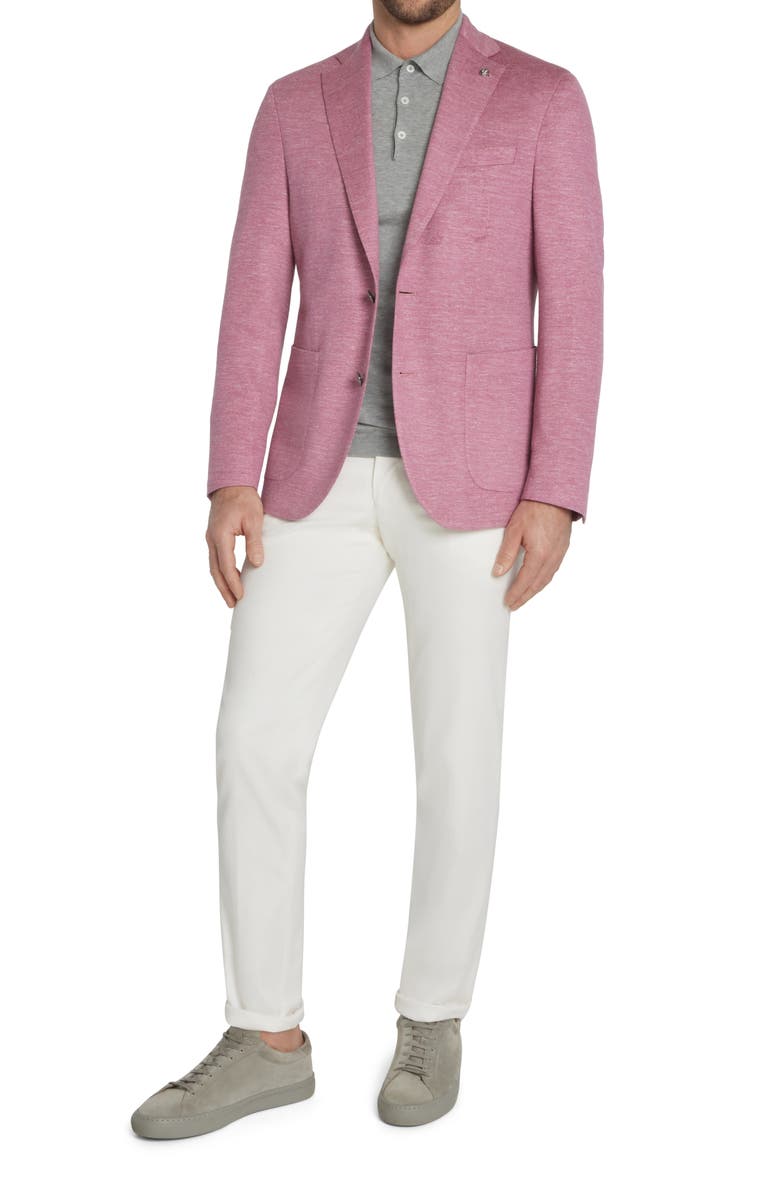 Jack Victor Hartford Unconstructed Wool Blend Sport Coat, Alternate, color, 