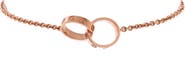 Pre-Owned Cartier Love Interlocking Bracelet 18K Rose Gold