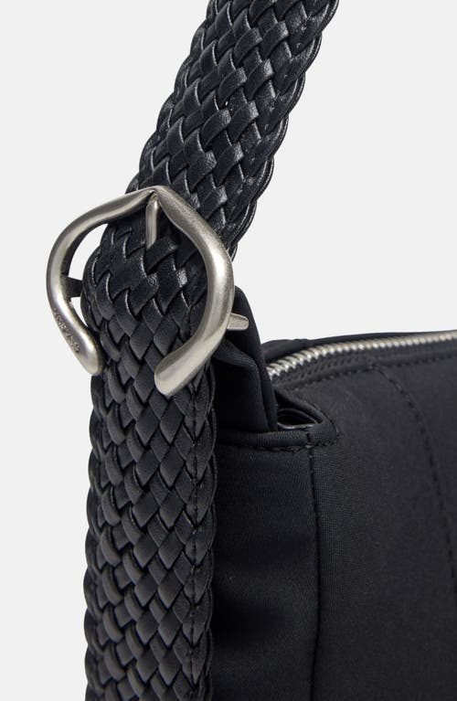 Oryany Braid Faux Leather Crossbody Bag In Black