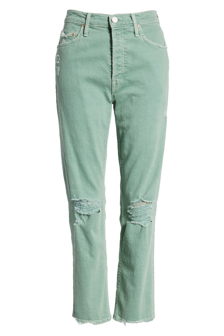 The Tomcat Chew Ripped Crop High Waist Jeans, Alternate, color, MINT
