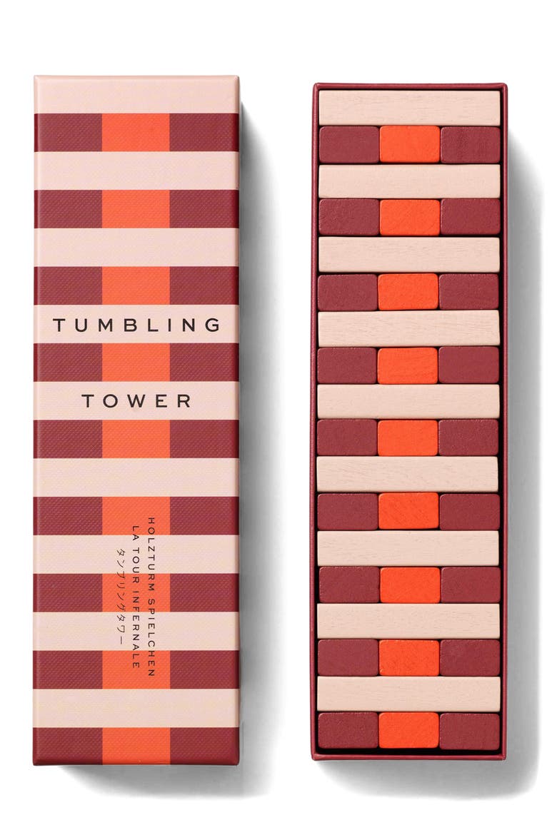 Tumbling Towers Game, Main, color, RED/ MULTI