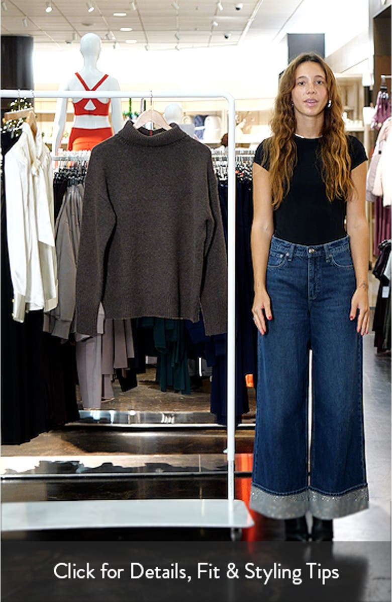 Nottinghill Merino Wool Blend Turtleneck Sweater, sales video thumbnail