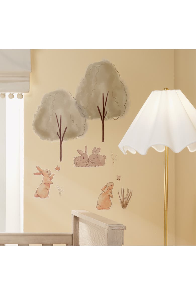 Signature Bunny Hop Woodland Trees/Duck Wall Decals/Stickers, Alternate, color, Multicolor