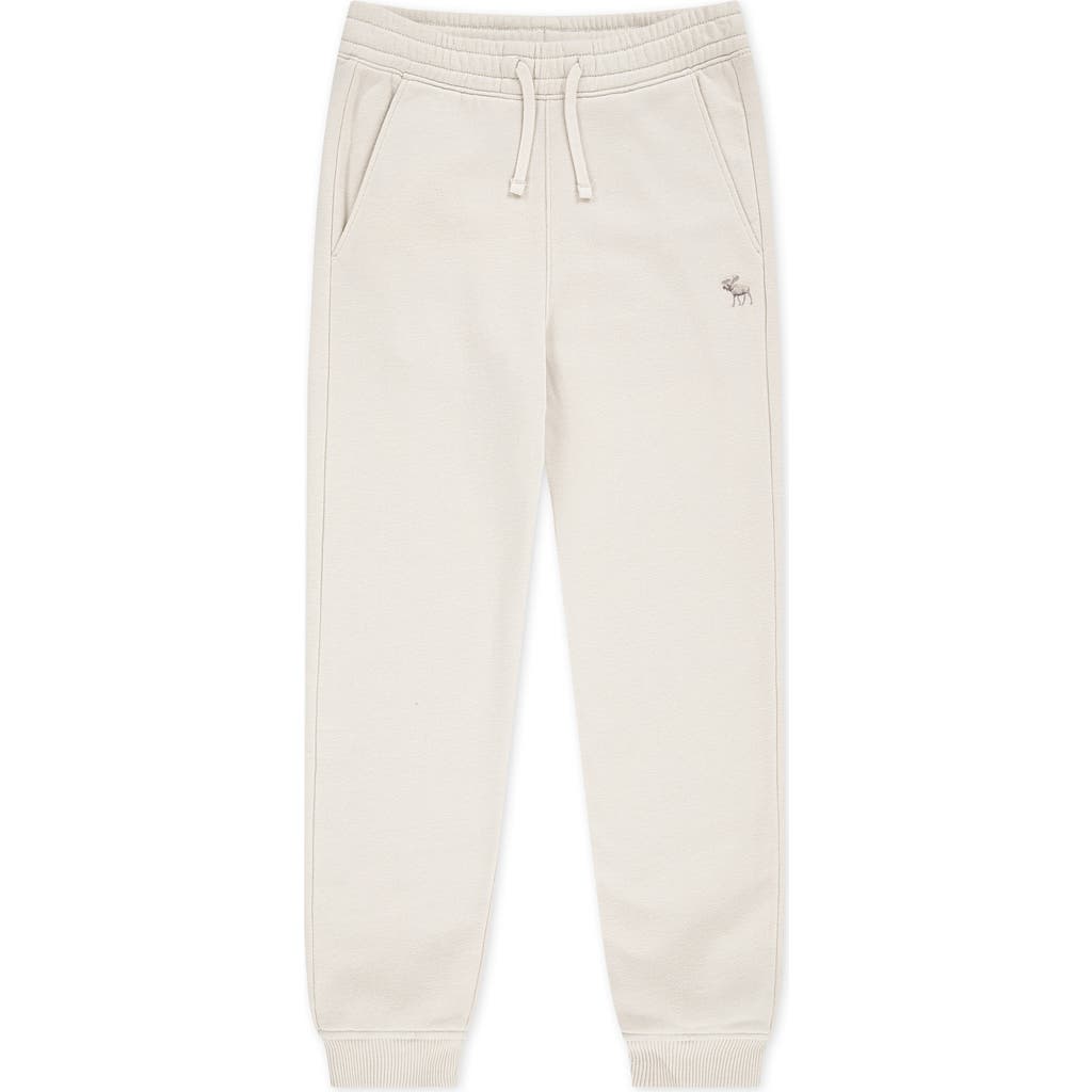 Abercrombie Kids Kids' Essential Fleece Joggers In White