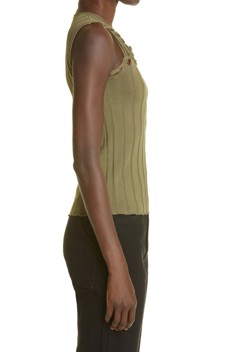 Dion Lee Braided Cutout Rib Sweater Tank, Alternate, color, 