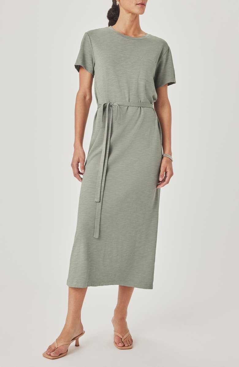 Splendid Keegan T-Shirt Dress, Main, color, Eucalyptus Green