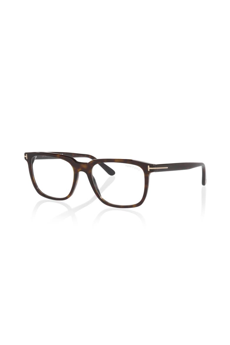 55mm Square optical glasses, Main, color, Tortoise
