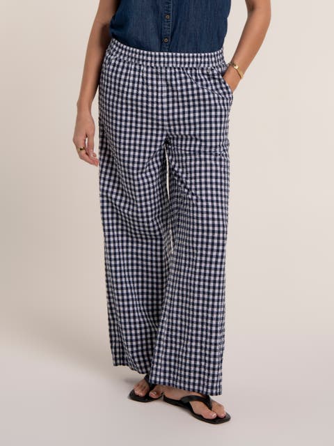 Gingham Wide Leg Aitana Trousers