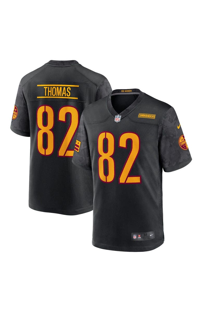 Nike Men's Nike Logan Thomas Black Washington Commanders Alternate Game Player Jersey, Main, color, 