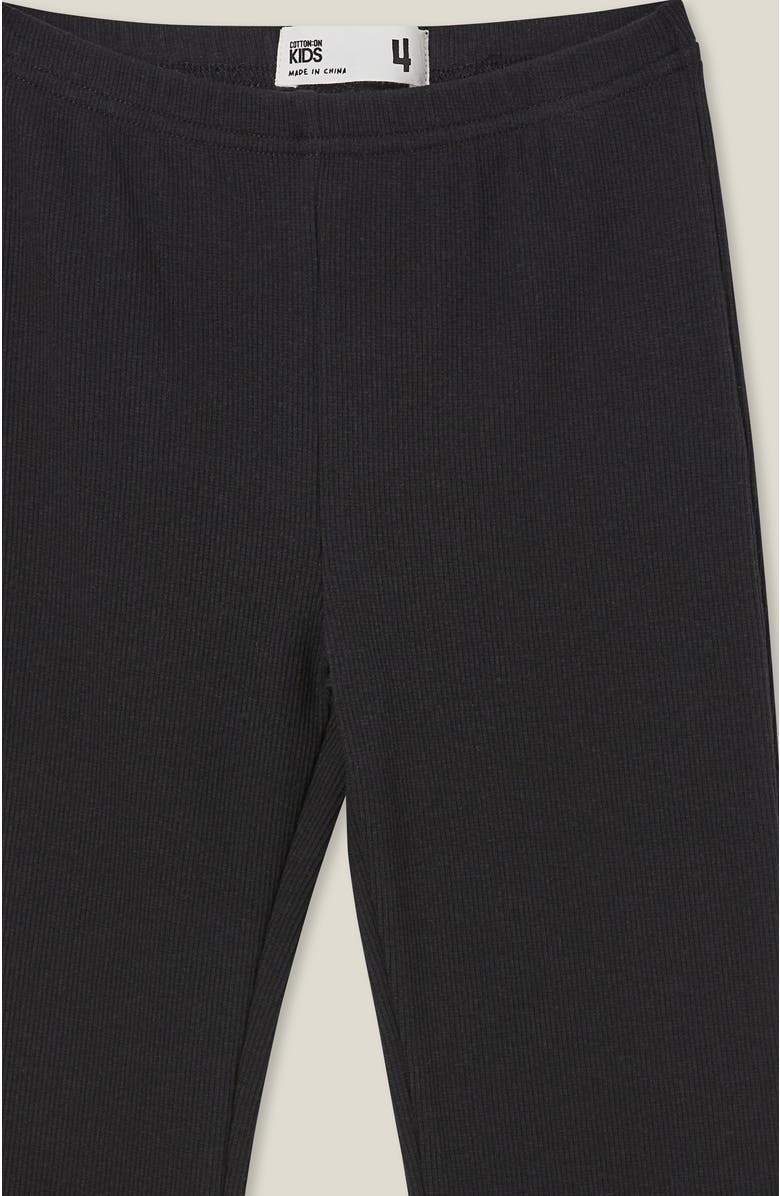 Cotton On Kids Kid's Essential Francine Flare Legging, Alternate, color, Black Rib
