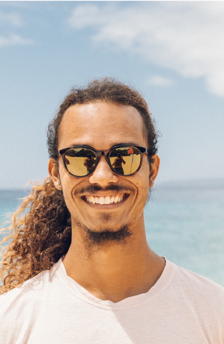 Sunski Makani 50mm Polarized Small Cat Eye Sunglasses, Alternate, color,