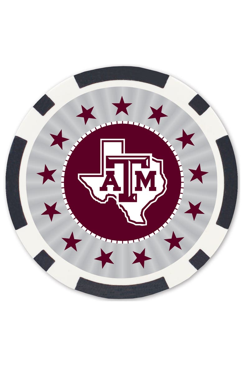 Texas A&M Aggies 100 Piece Poker Chips, Alternate, color, Multicolor