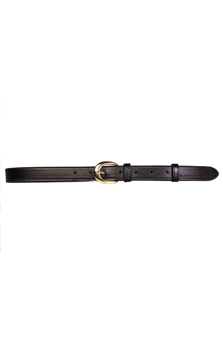 BLACK SUEDE STUDIO Half Moon Belt, Main, color,