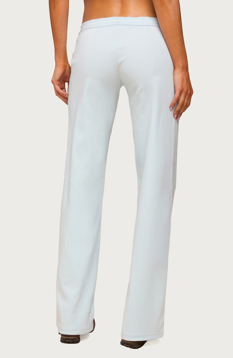 EDIKTED Claudia Stretch Cotton Straight Leg Drawstring Pants, Alternate, color, 