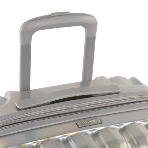 Heys America Astro Iridescent 26" Medium Check In Spinner Luggage In Silver