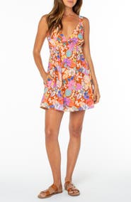 Roxy Wilder Coast Floral Print Minidress