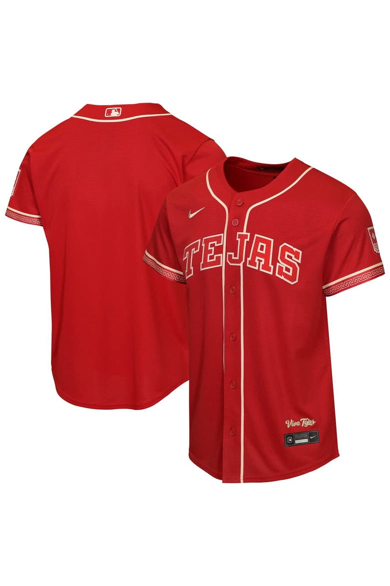 Youth Nike  Red Texas Rangers 2026 City Connect Stadium Jersey, Main, color, Red