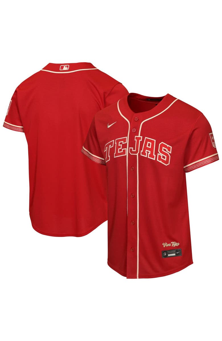 Nike Youth Nike  Red Texas Rangers 2026 City Connect Stadium Jersey, Main, color, Red