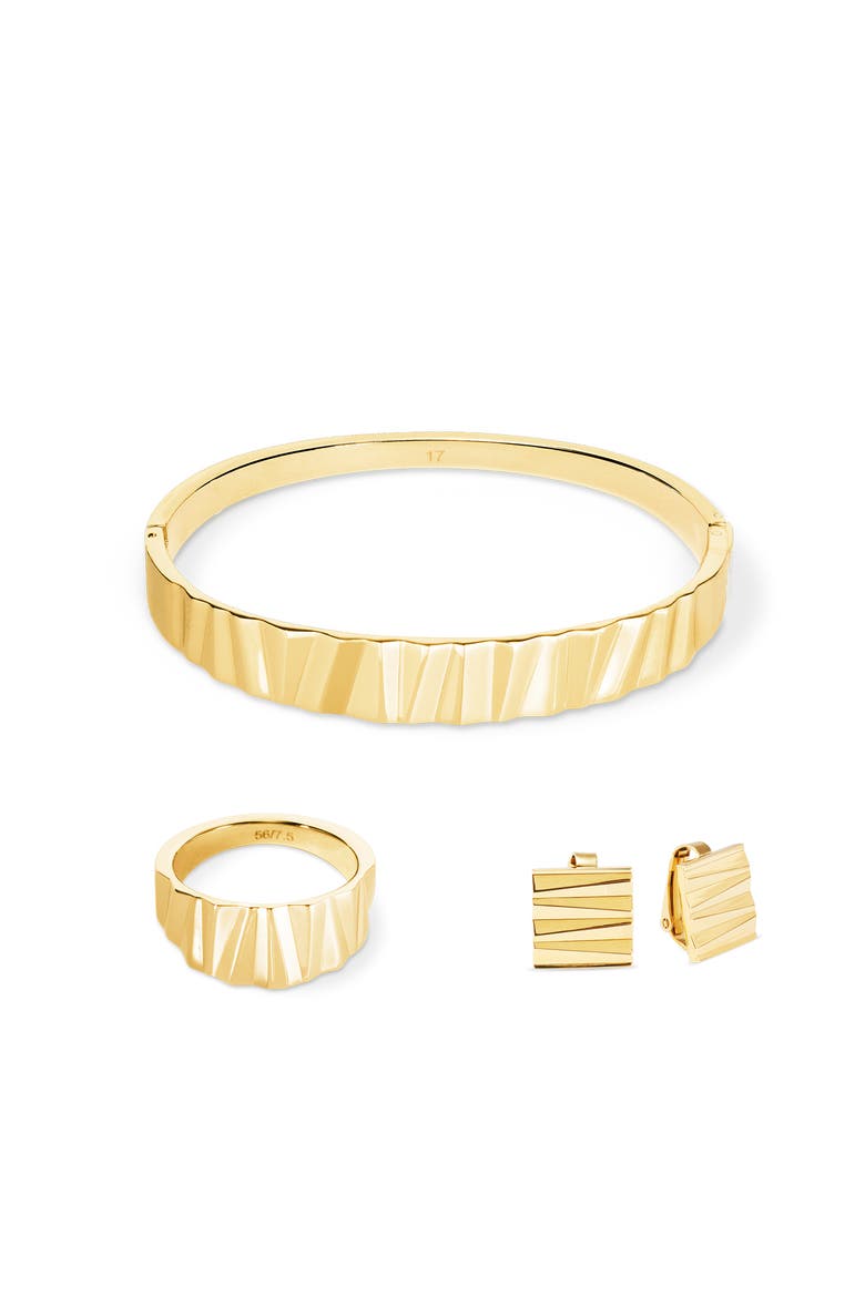 Classic Wave Gold Bracelet, Alternate, color, Gold