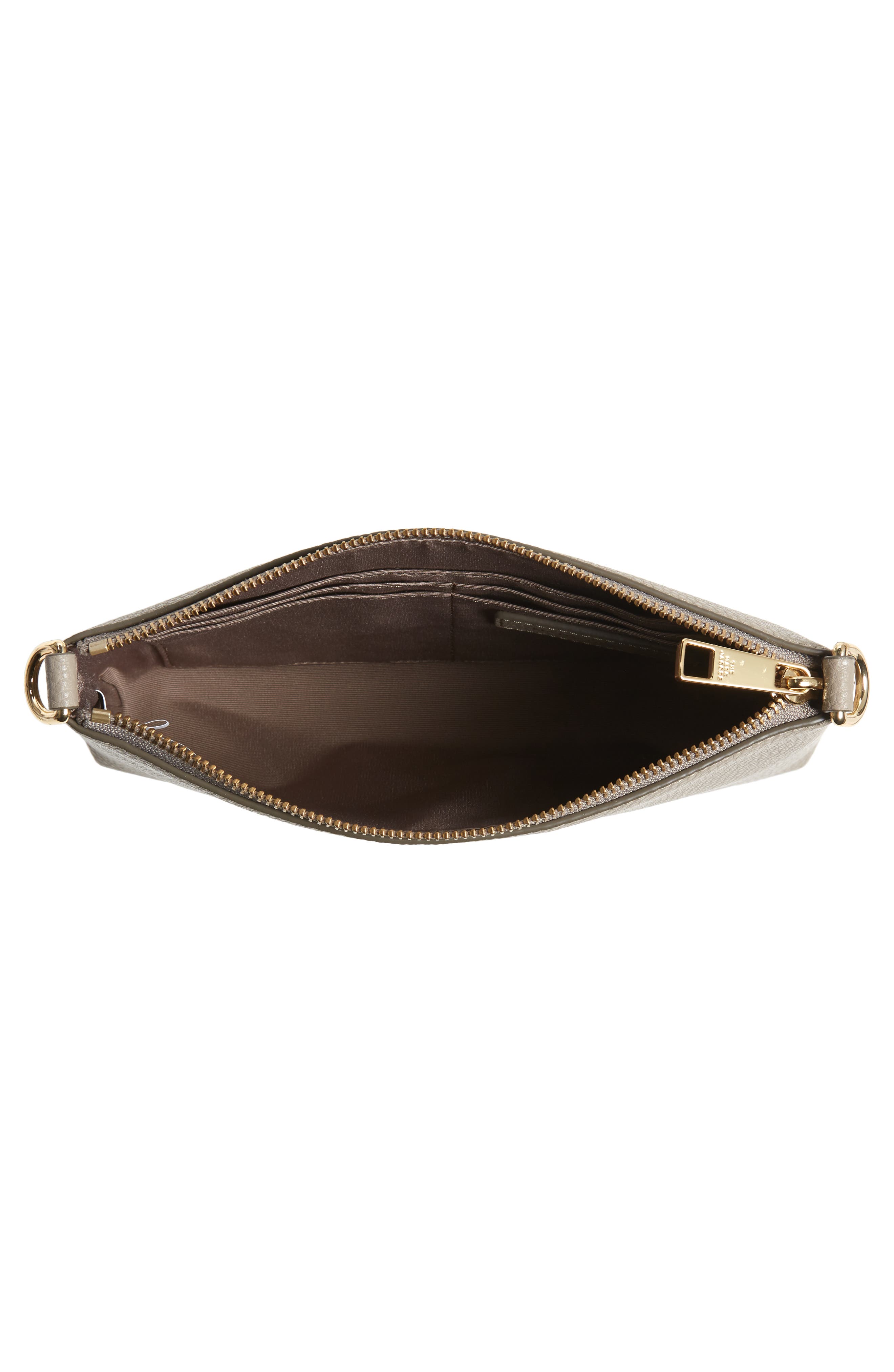 Leather Crossbody Bag, Alternate, color, CEMENT
