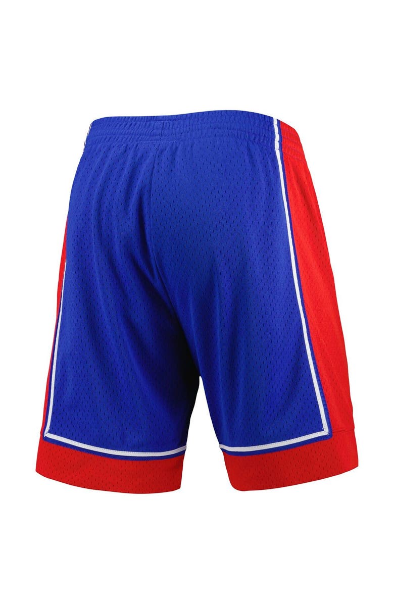 Mitchell & Ness Men's Mitchell & Ness Blue Detroit Pistons Hardwood Classics Reload 2.0 Swingman Shorts, Alternate, color,