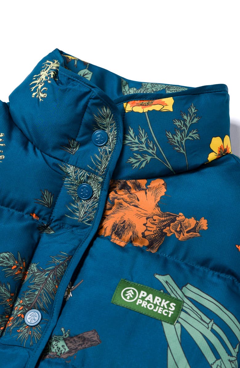 Parks Project Forest Forager Cropped Puffer Vest, Alternate, color, Navy