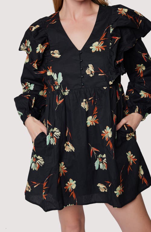 Lost + Wander Field Of Dreams Ruffle Long Sleeve Minidress