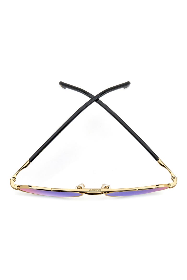 53mm Gradient Round Sunglasses, Alternate, color, BLACK GOLD B/ BLUE SF RED