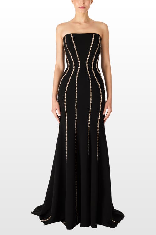 Jenny Packham Dash Gown Dress In Animal Print