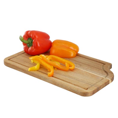 14 x 8.5 Inch Acacia Wood Cutting, Prep and Serving Butcher Cutting Board