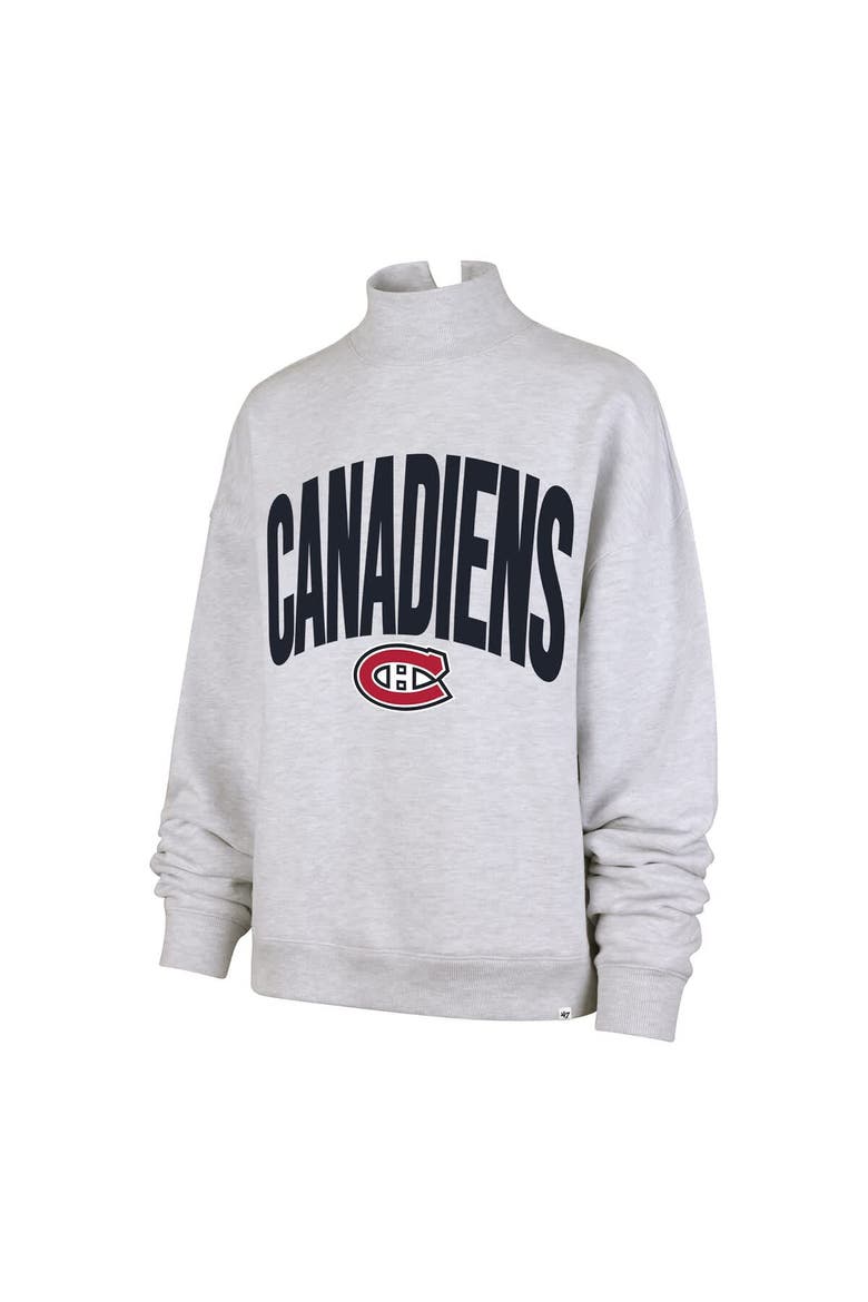 Women's '47  Heather Gray Montreal Canadiens Subtle Muse Sweatshirt, Alternate, color, Heather Gray