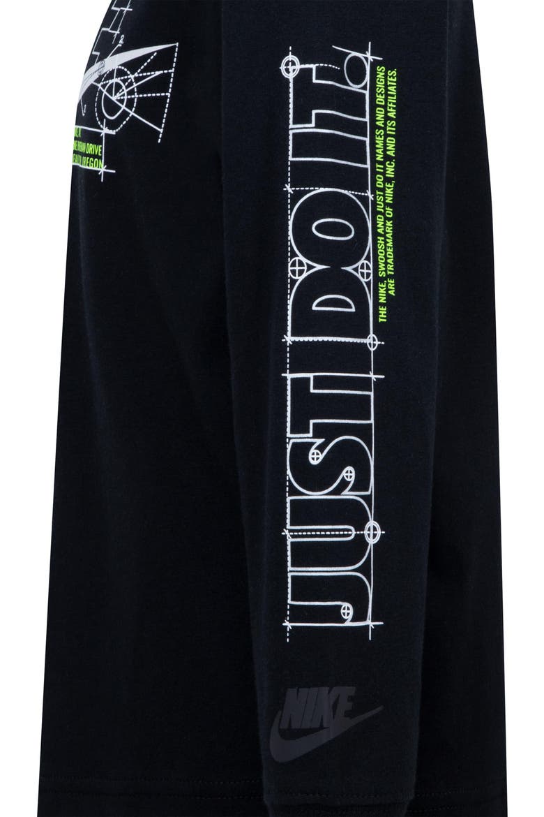 Kids' Future Utility Long Sleeve Graphic T-Shirt, Alternate, color, BLACK