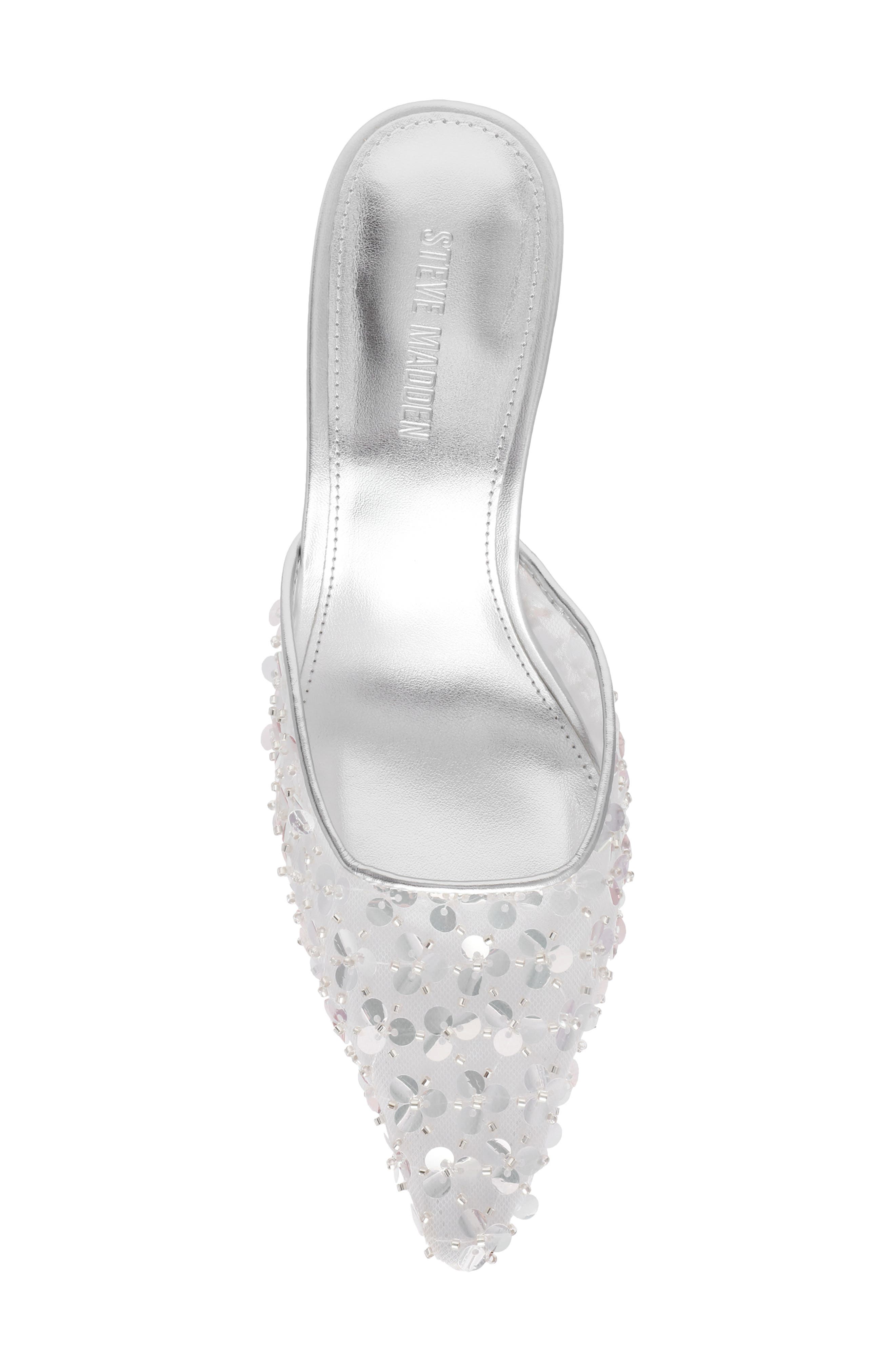 Steve Madden Alexi Mule, Alternate, color, Silver Sequin