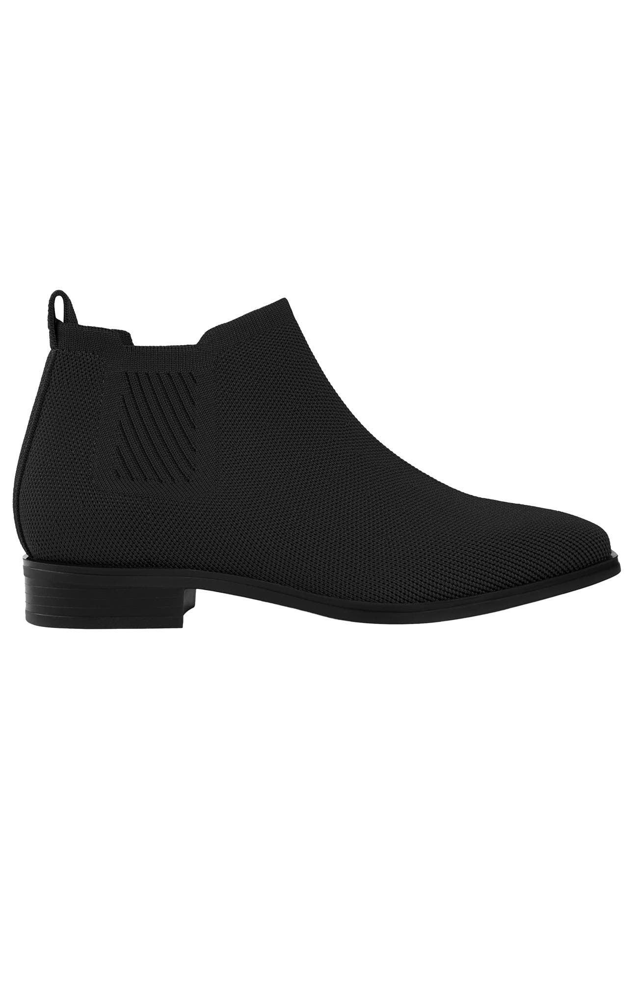 VIVAIA Square-Toe Water-Repellent Ankle Boots, Alternate, color, Black