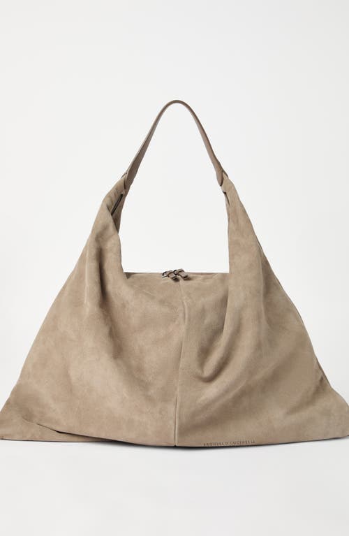 BRUNELLO CUCINELLI BRUNELLO CUCINELLI SUEDE HOBO SWING BAG