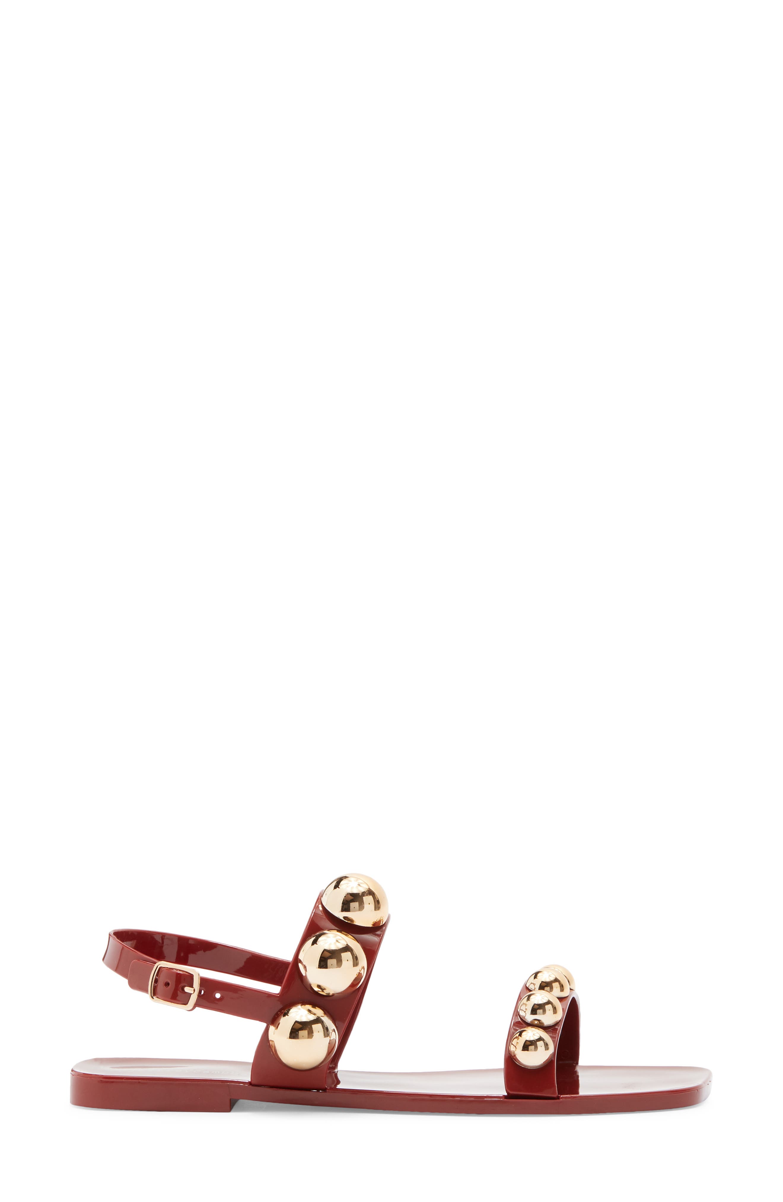 Jeffrey Campbell Gum-Drop Jelly Sandal, Alternate, color, Rust Gold