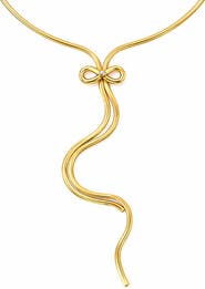 REBL Bow Lariat Necklace