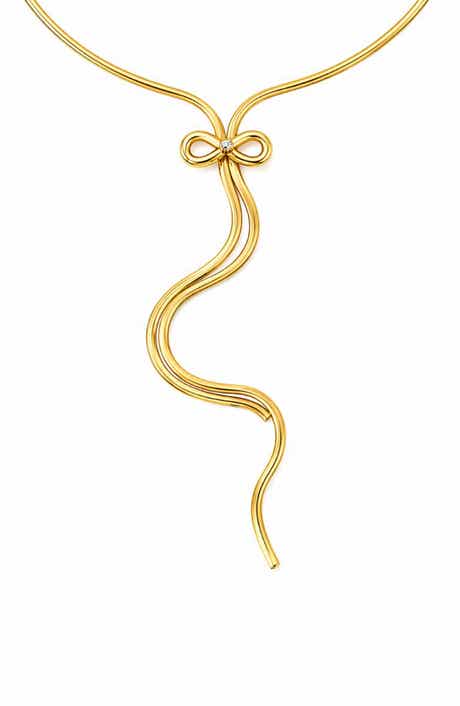 REBL Bow Lariat Necklace