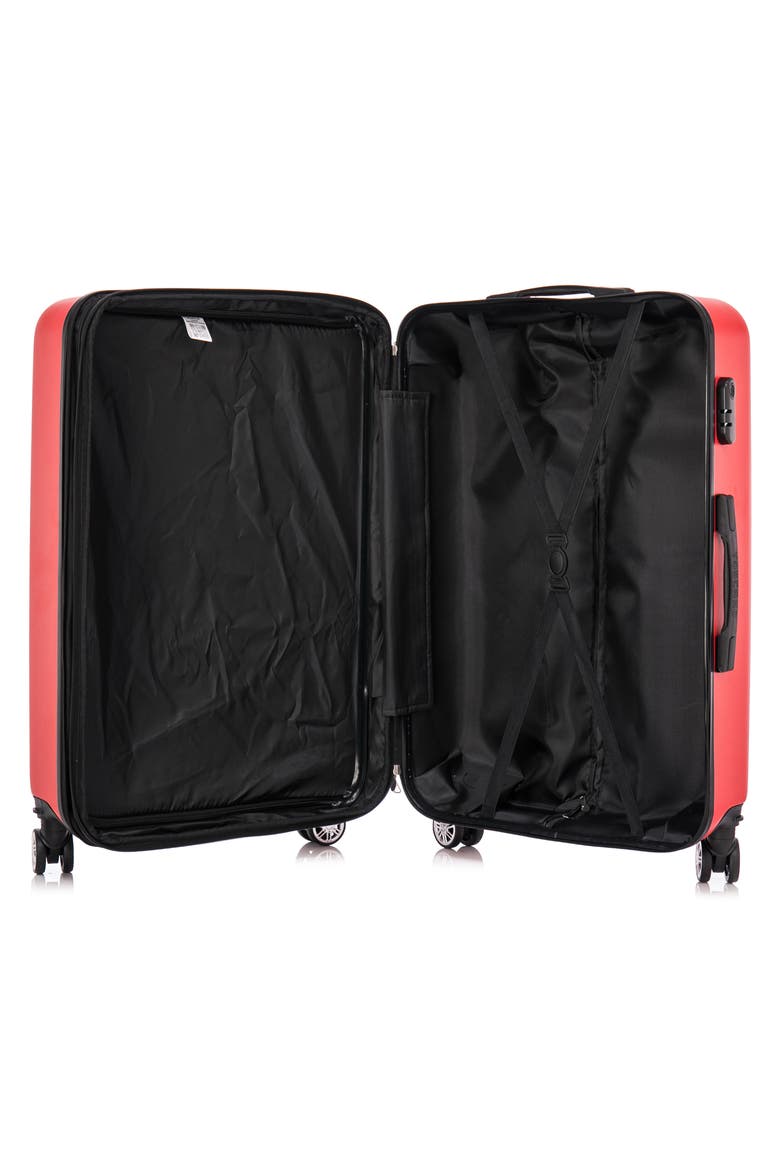 Colpi Hardshell 3-Piece Spinner Luggage Set, Alternate, color, RED