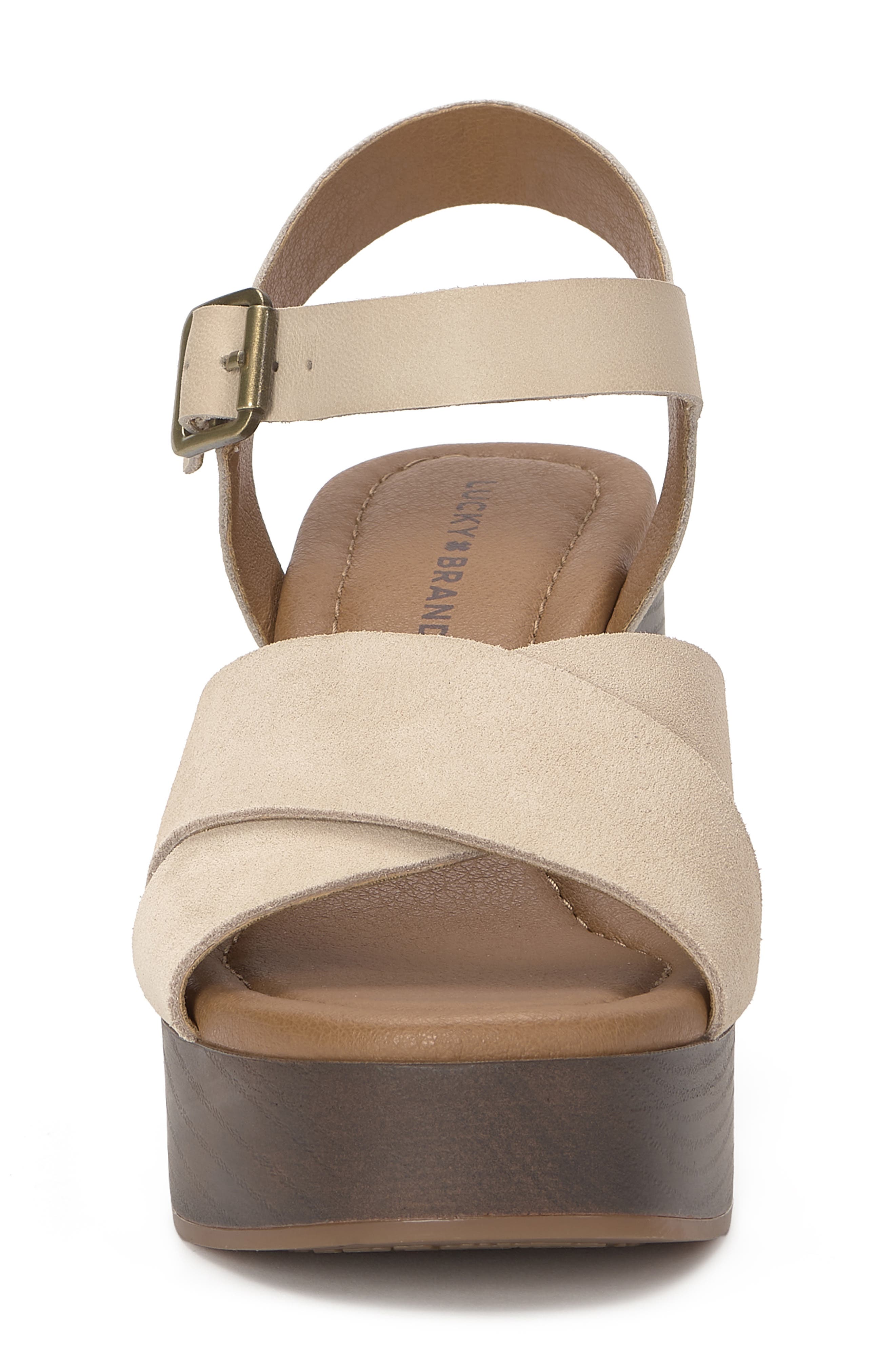 Lucky Brand Carsen Platform Sandal, Alternate, color, Cannellini