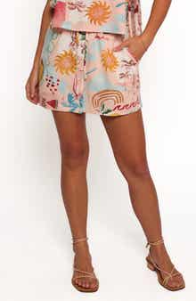 Petal & Pup Abella Print Button Front Miniskirt