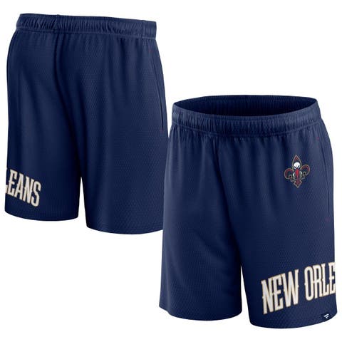 Men's Fanatics Branded Navy New Orleans Pelicans Free Throw Mesh Shorts