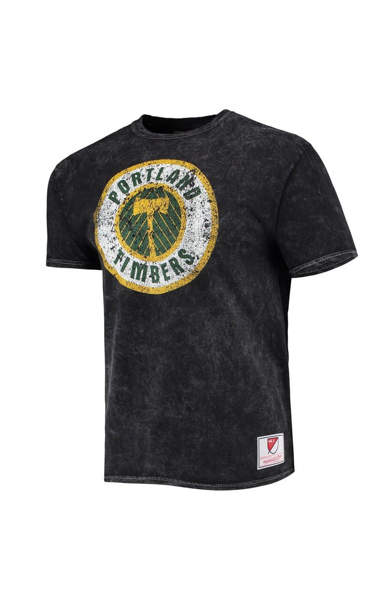 Mitchell & Ness Men's Mitchell & Ness Black Portland Timbers Since '96 Mineral Wash T-Shirt, Alternate, color, Black