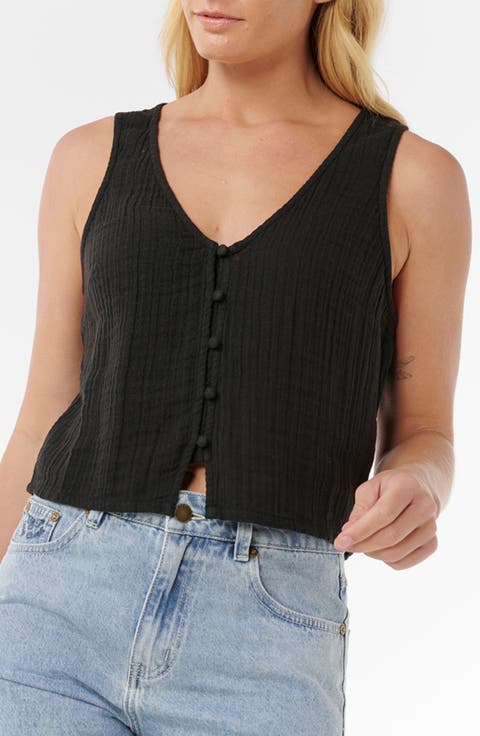 Premium Surf Cotton Crop Tank