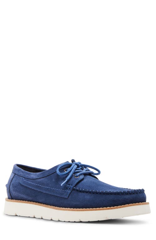 Madden Kolt Moc Toe Derby In Navy Suede